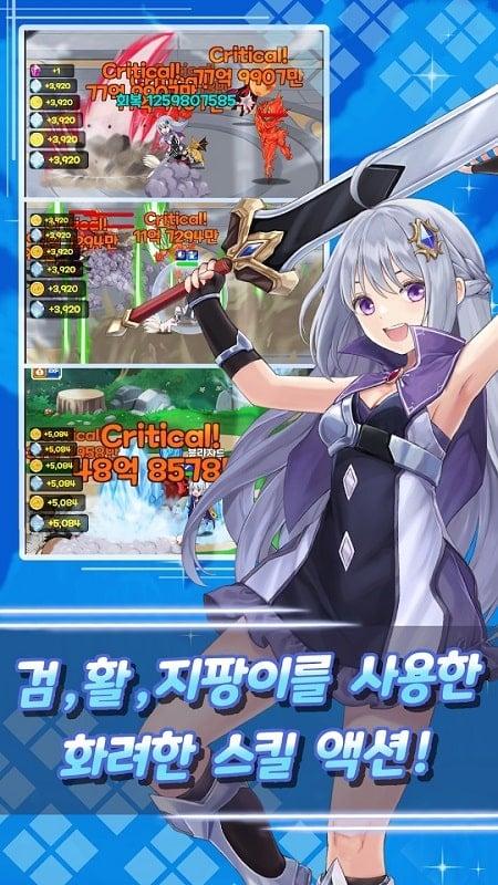Girl Electric: Idle Action RPG APK