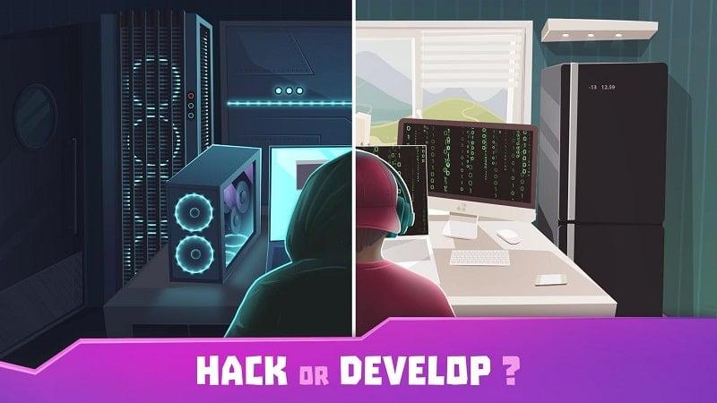 Hacker or Dev Tycoon? Tap Sim APK